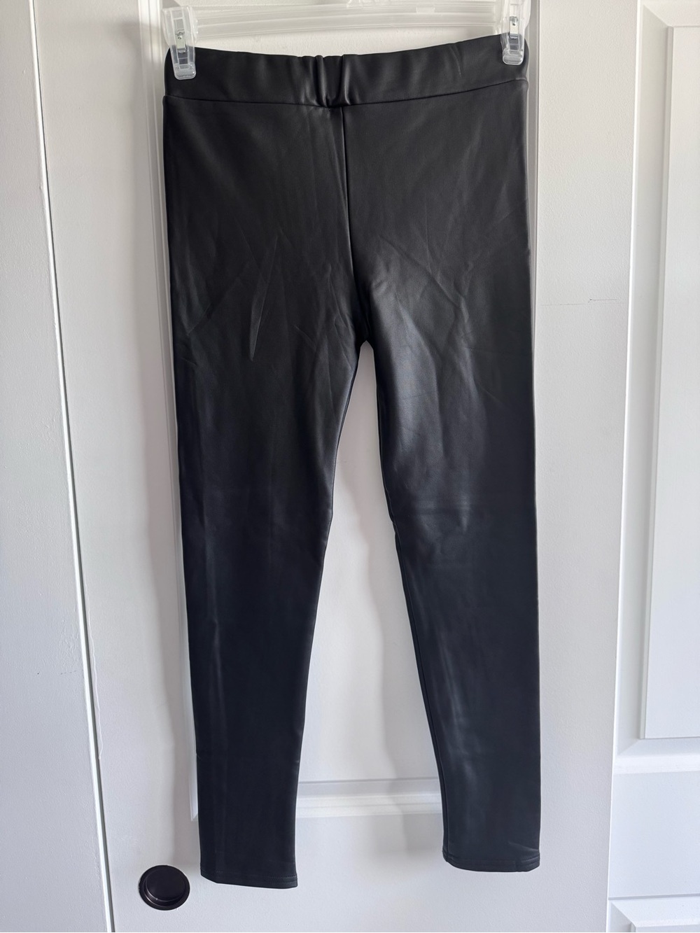 Venti6 Black faux leather Leggings